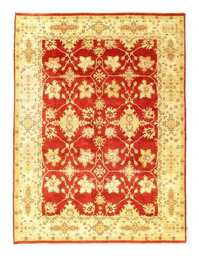 Canvello Red color Hand Knotted Oushak Design 8' X 10'9'' - Canvello