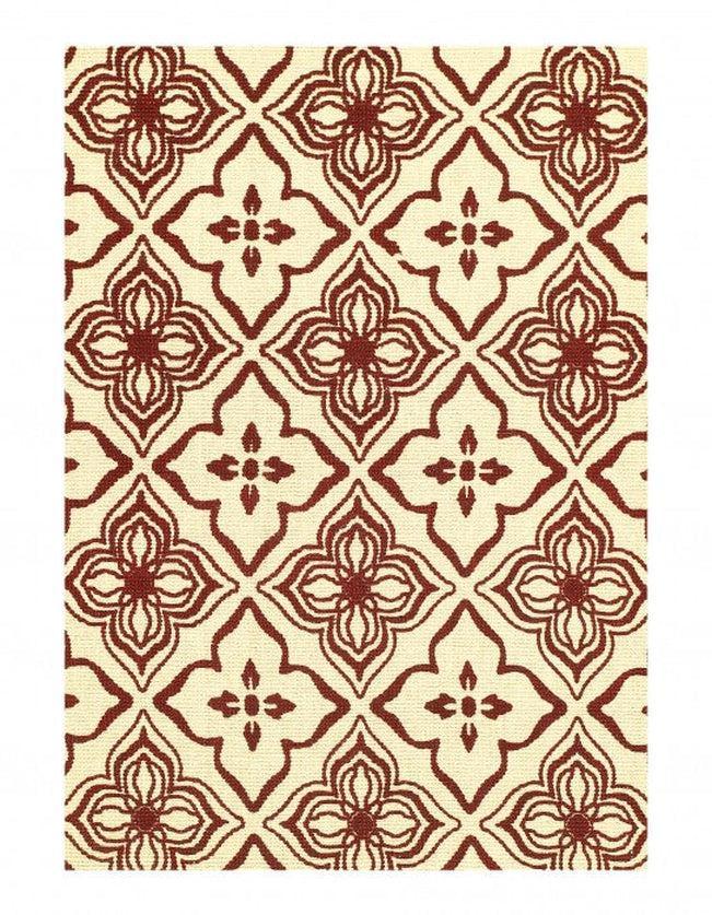 Canvello Red color Print out Modern rug 3'2'' X 5'1'' - Canvello