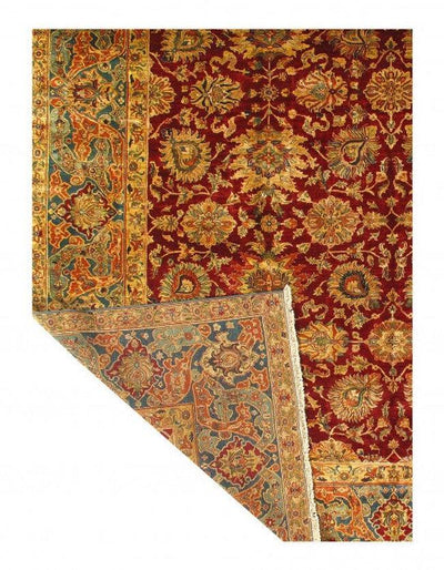 Canvello Red Fine Hand - Knotted Agra 12'3'' X 16'5'' - Canvello