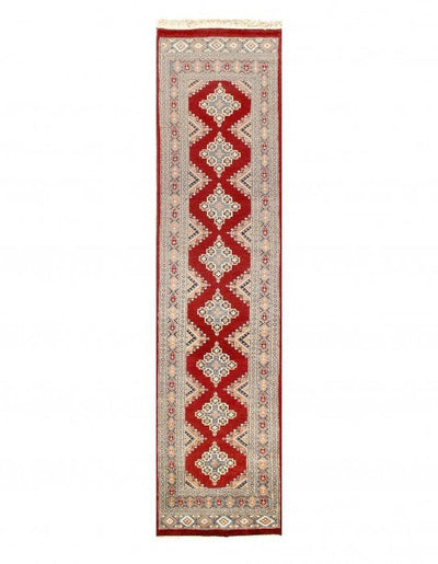 Canvello Red Fine Hand Knotted Bokhara Runner 2'7'' X 11'5'' - Canvello