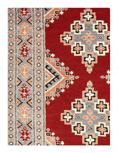 Canvello Red Fine Hand Knotted Bokhara Runner 2'7'' X 11'5'' - Canvello