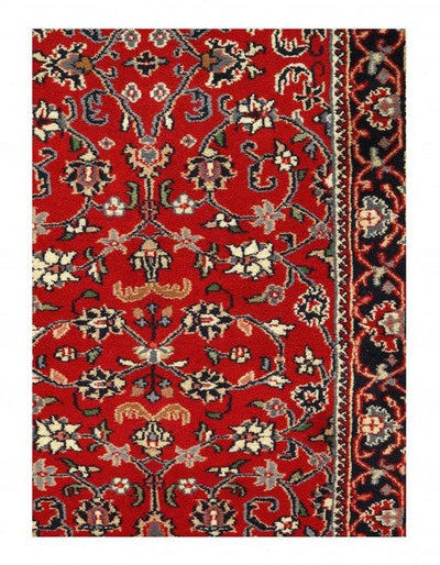 Canvello Red Fine Hand Knotted Kashan Runner 2'8'' X 11'3'' - Canvello