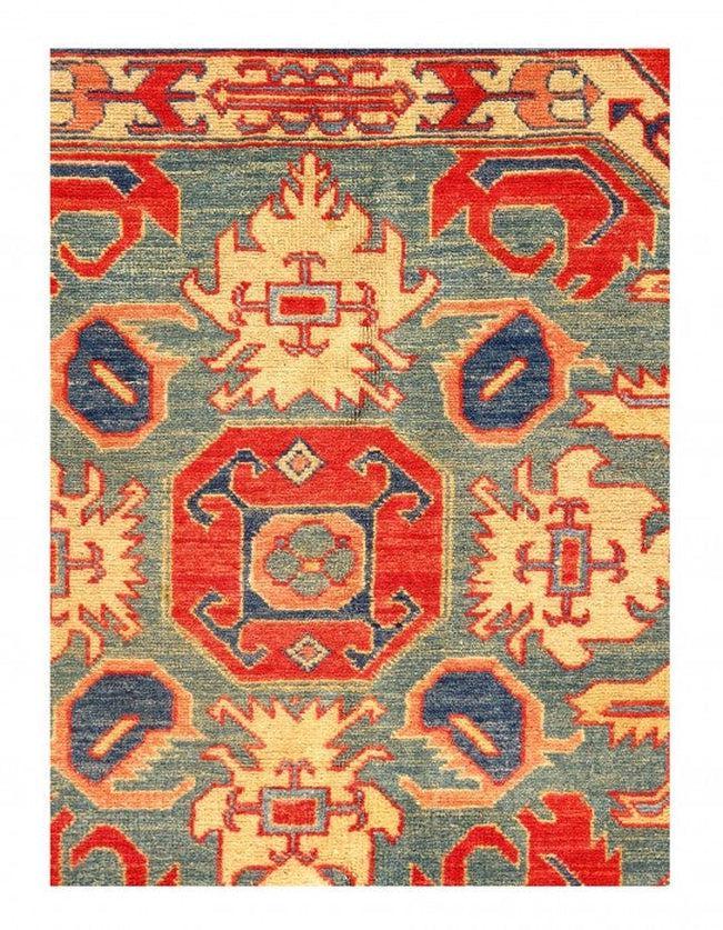 Canvello Red Fine Hand Knotted Kazak Rug 6'8'' x 9'6'' - Canvello