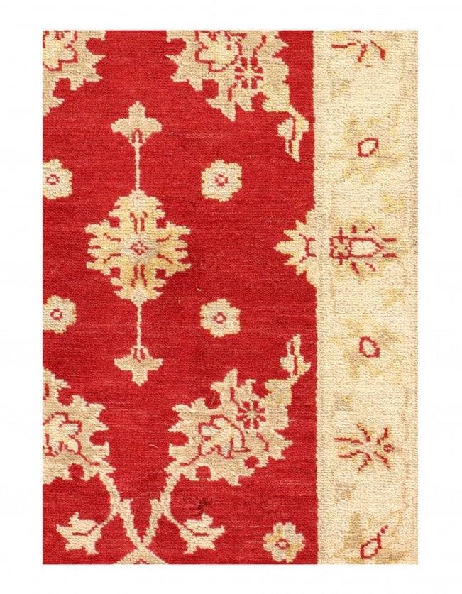 Canvello Red Fine Hand Knotted Oushak Runner 2'7'' X 11'7'' - Canvello