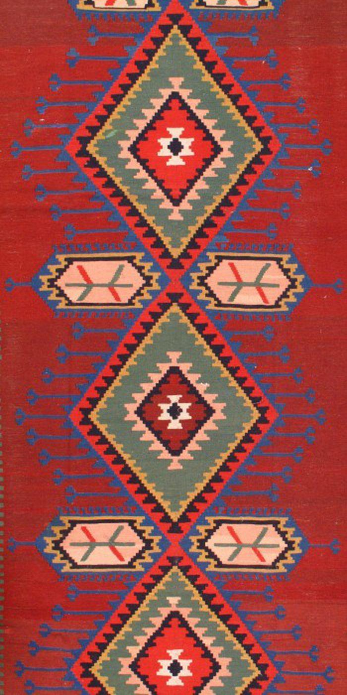 Canvello Red Fine Hand knotted Russian Kazak - 6'6'' X 10'11''