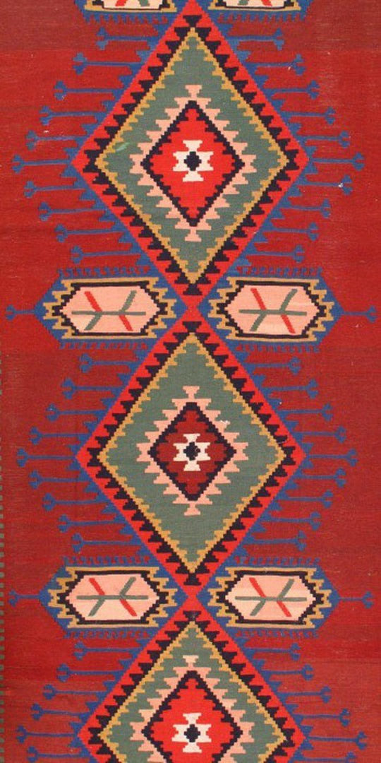 Canvello Red Fine Hand knotted Russian Kazak - 6'6'' X 10'11'' - Canvello