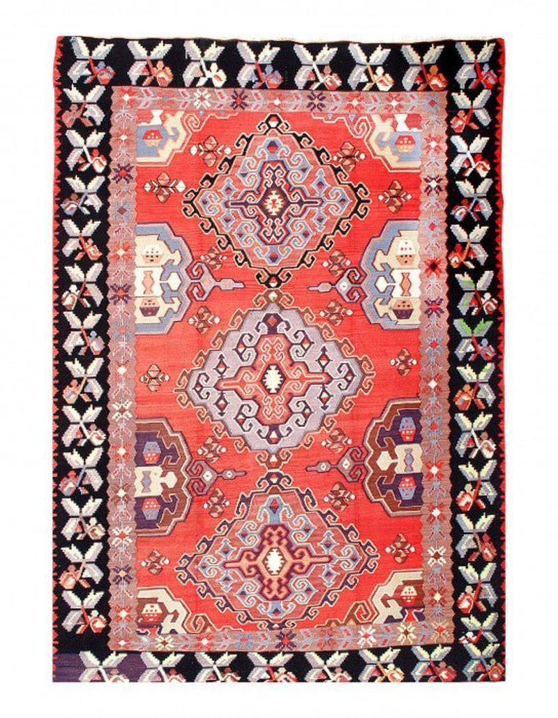 Canvello Red Fine Hand knotted Turkey Kazak7' X 10' - Canvello