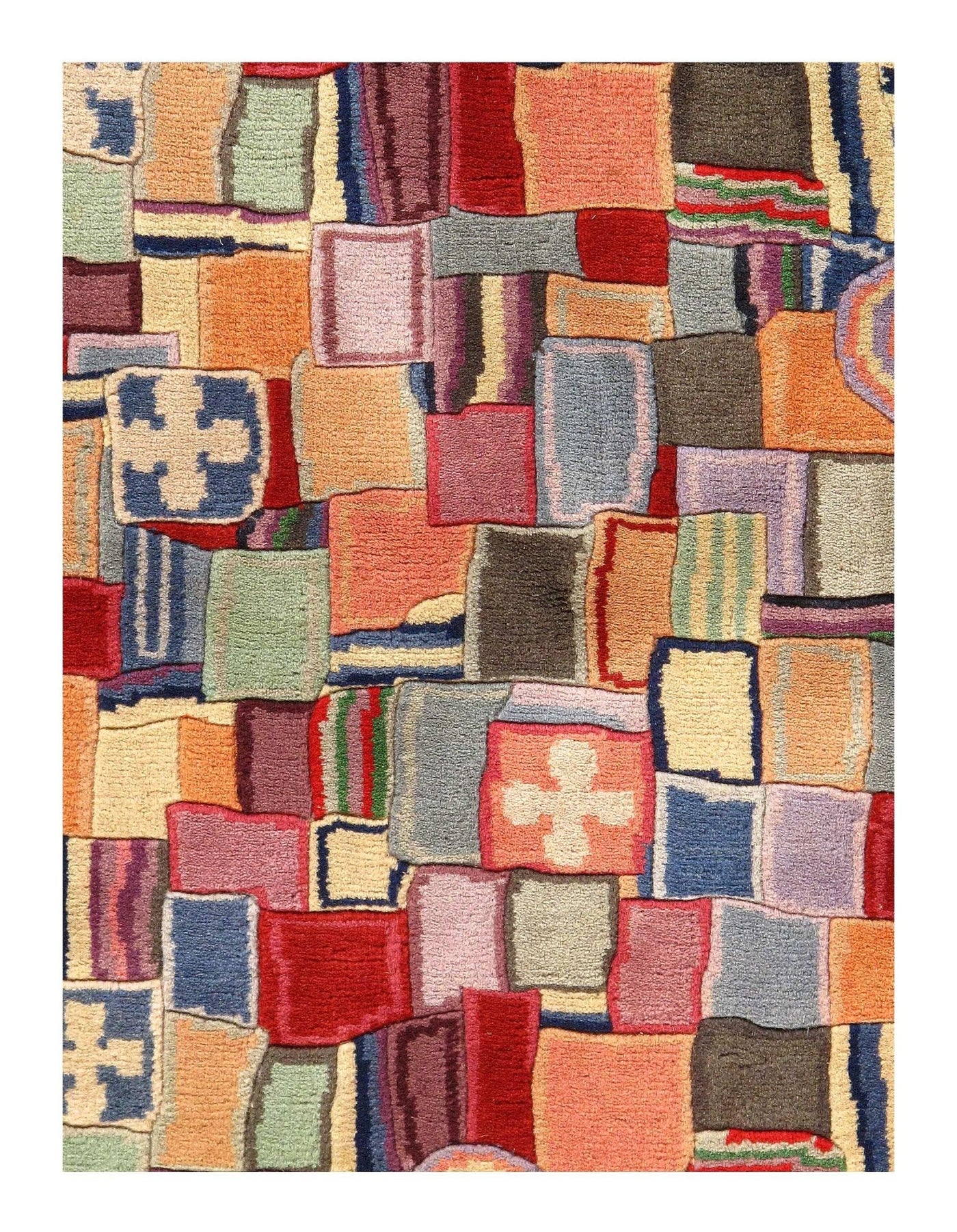 Canvello Red Fine Hand Knotted Vintage Bokhara Rug 3'8'' X 5' - Canvello