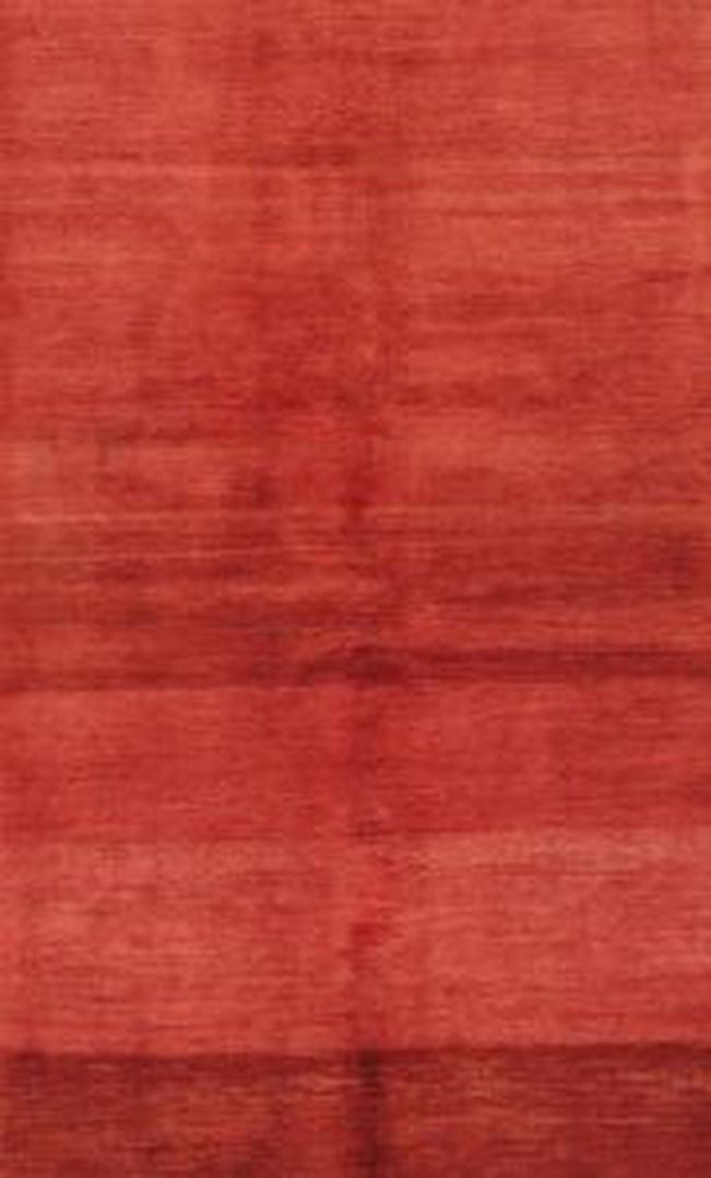 Canvello Red Fine Silkroad Gabbeh Rug - 4'7" X 7'5" - Canvello