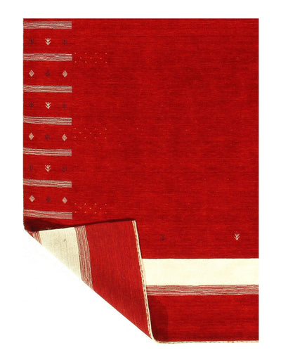 Canvello Red Fine Silkroad Hand Knotted Gabbeh Design 9' X 12' - Canvello