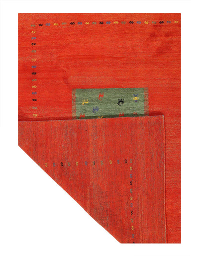 Canvello Red Hand Knotted Gabbeh - 8'7'' X 11'7'' - Canvello