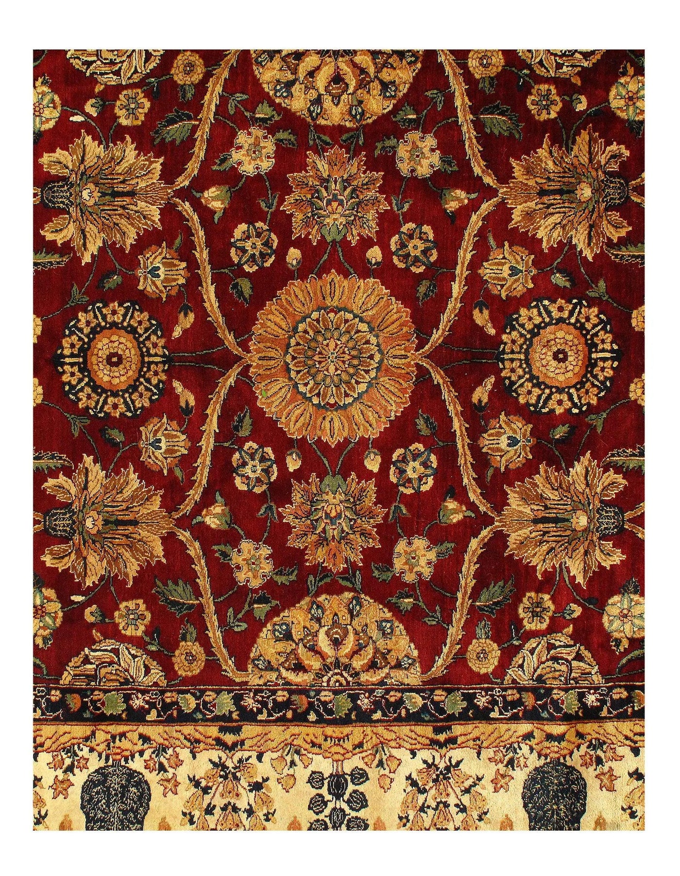 Red Indian Agra Rug - 8'3" X 10'8"