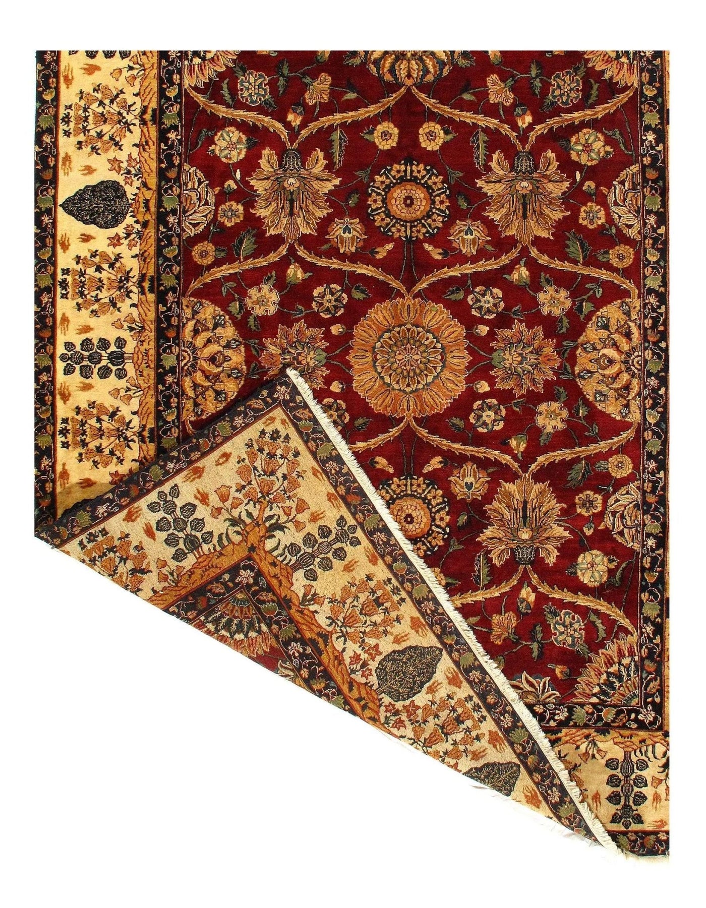 Canvello Red Indian Agra Rug - 8'3" X 10'8" - Canvello