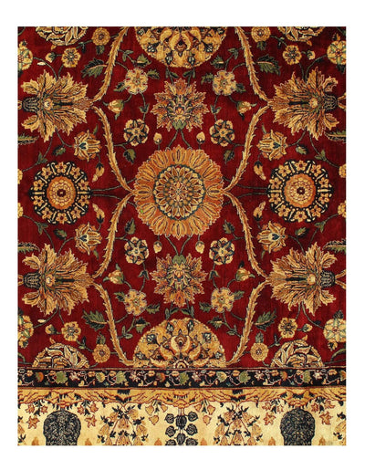 Canvello Red Indian Agra Rug - 8'3" X 10'8" - Canvello