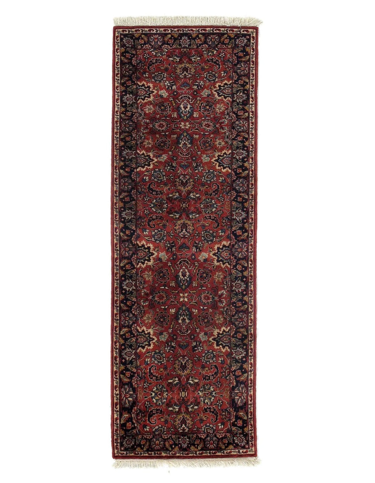 Canvello Red Indian Tabriz Runner - 2' X 6'