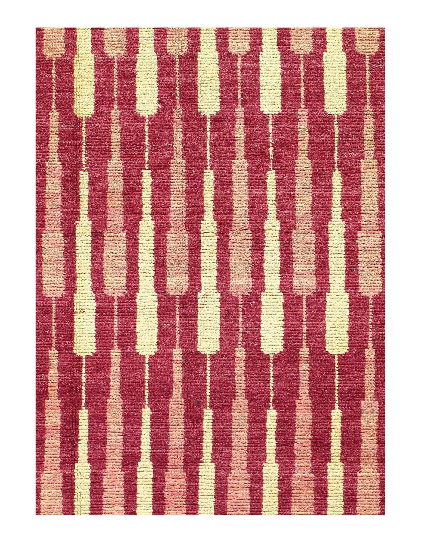 Canvello Red Modern Design Rug - 7′8" × 10′6" - Canvello