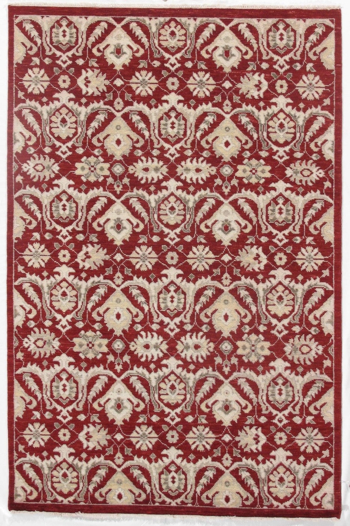 Alfombra Canvello Roja Moderna - 6' X 9'