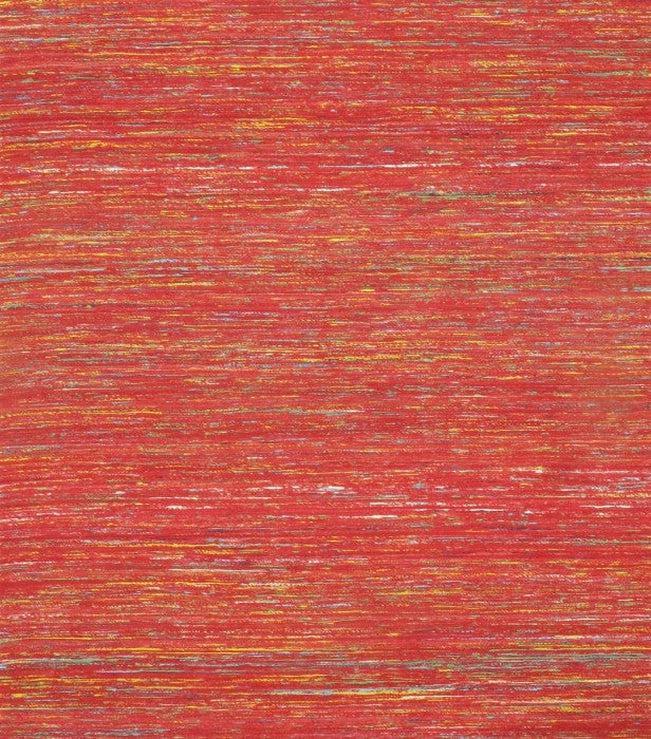 Red Sari-Silk Modern Flat Weave Rug (5 sizes available)