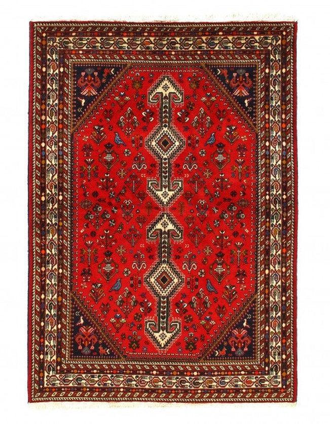 Canvello Red Silkroad Antique Afshar Rug - 5' x 7' - Canvello