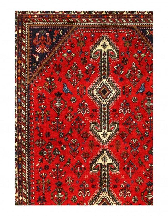 Canvello Red Silkroad Antique Afshar Rug - 5' x 7' - Canvello