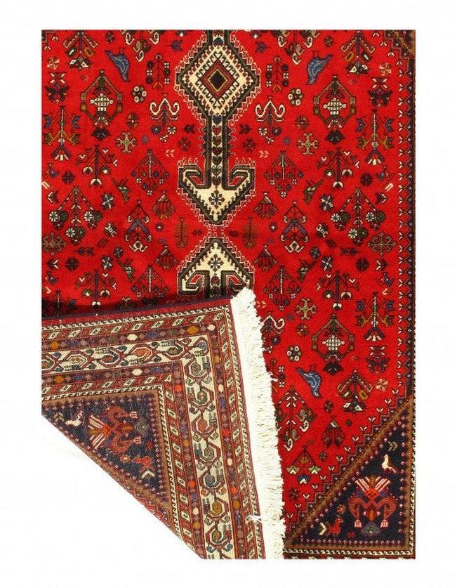 Canvello Red Persian Antique Afshar Rug - 5' x 7'