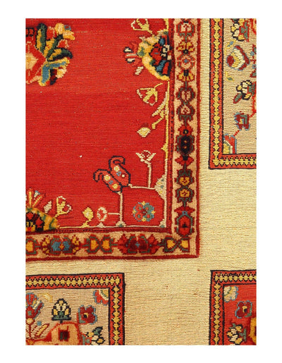 Canvello Red Silkroad Flat Weave Soumak Rug - 4'11'' X 6' - Canvello