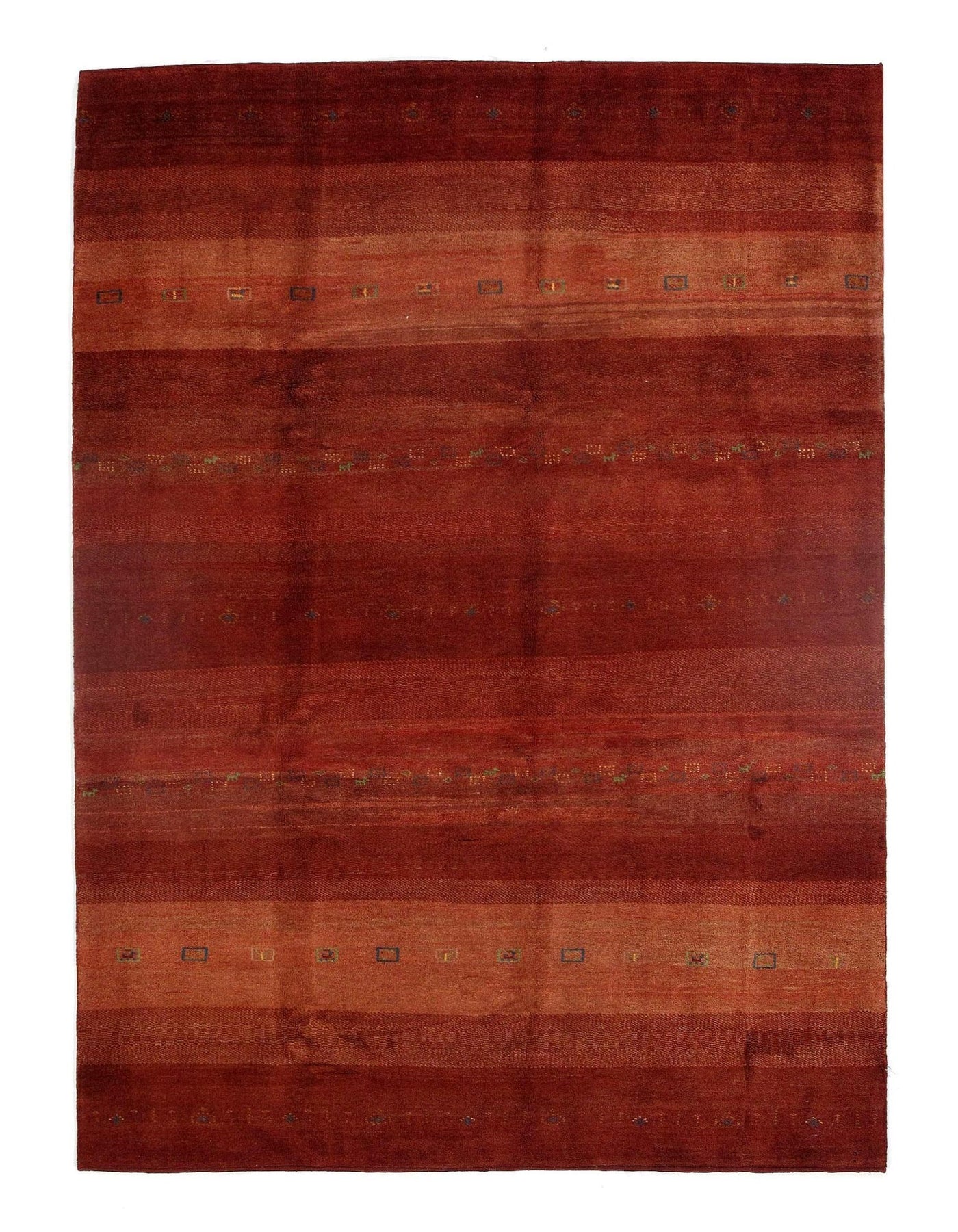 Canvello Red Silkroad Gabbeh Rug - 7' x 10' - Canvello