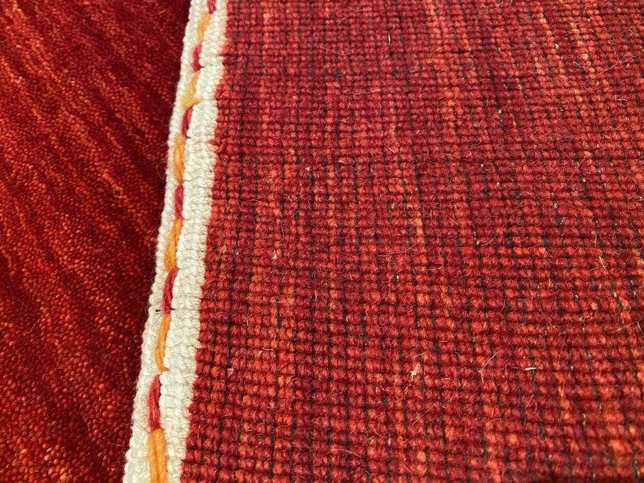 Red Persian Hand Knotted Gabbeh Design 8'6'' X 9'9''