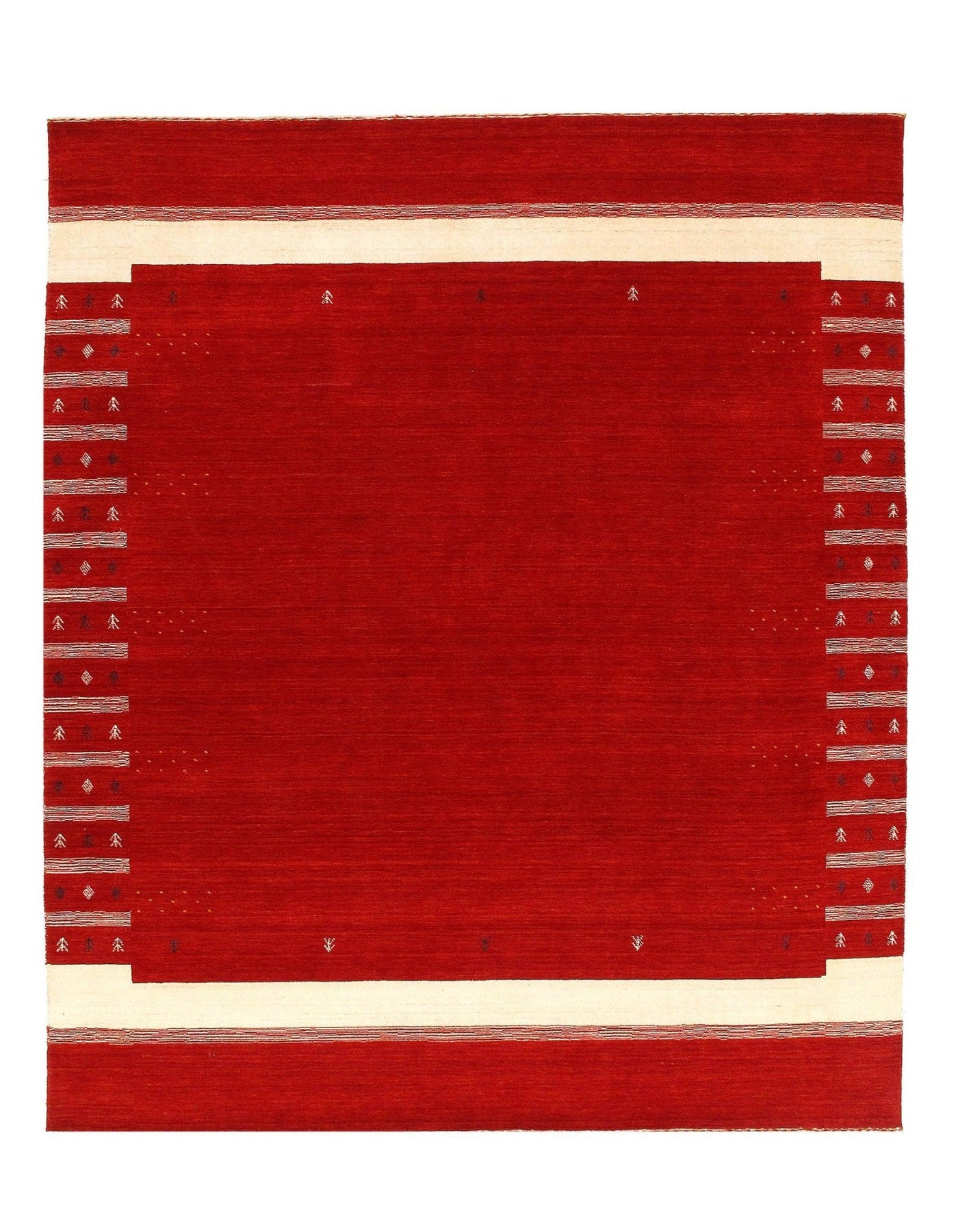 Canvello Red Silkroad Hand Knotted Gabbeh Design 8' X 10' - Canvello