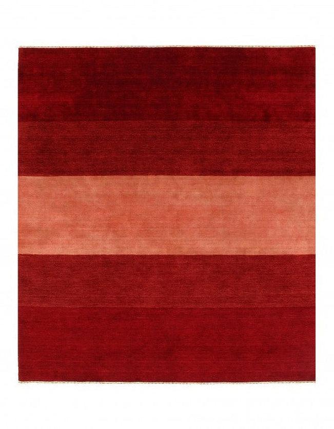 Canvello Red Silkroad Hand Knotted Gabbeh Design 8' X 10' - Canvello