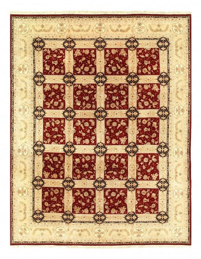 Red Persian Hand Knotted Tabriz Design 12' X 15'