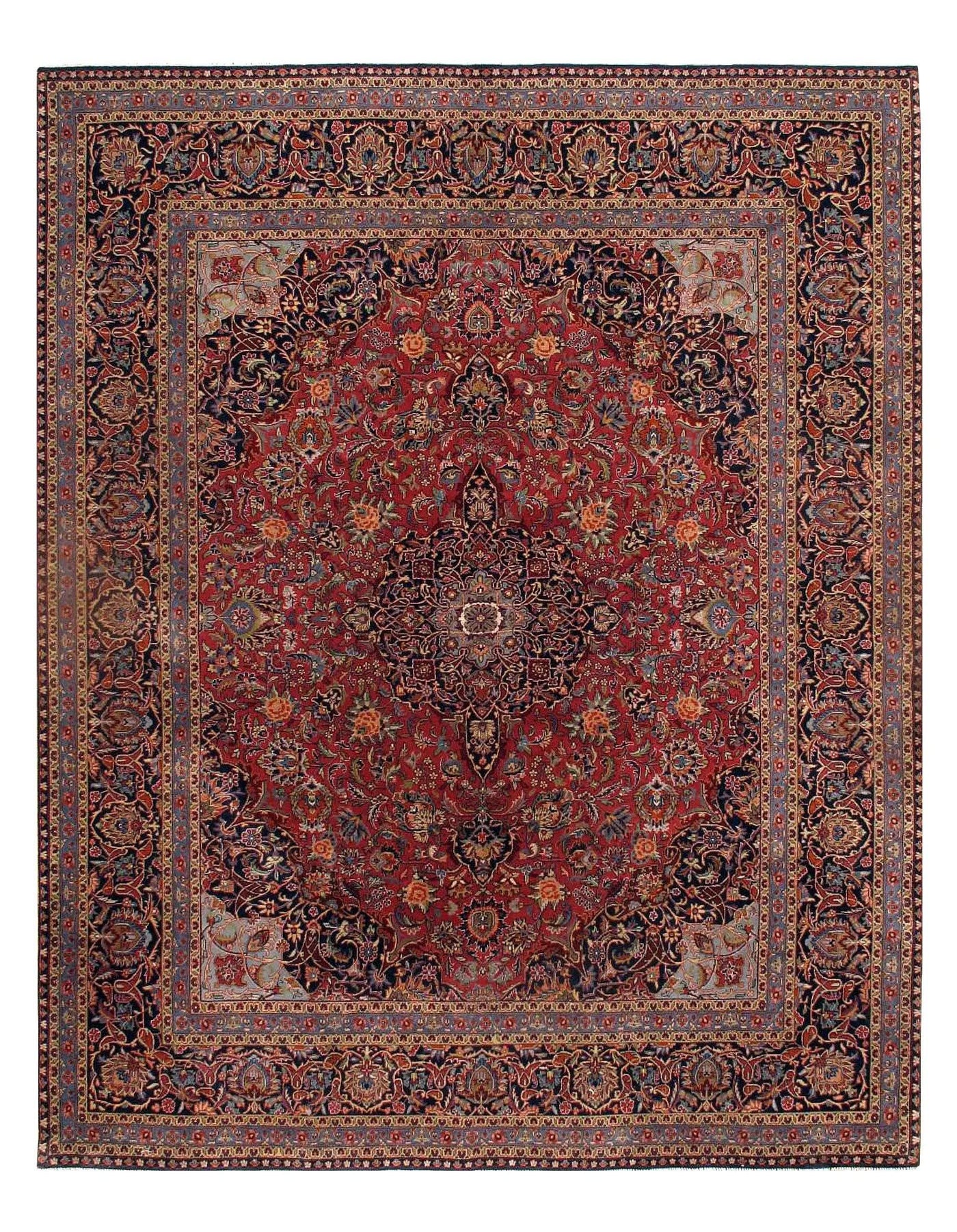 Red Persian Kashan design 11'3'' X 18'