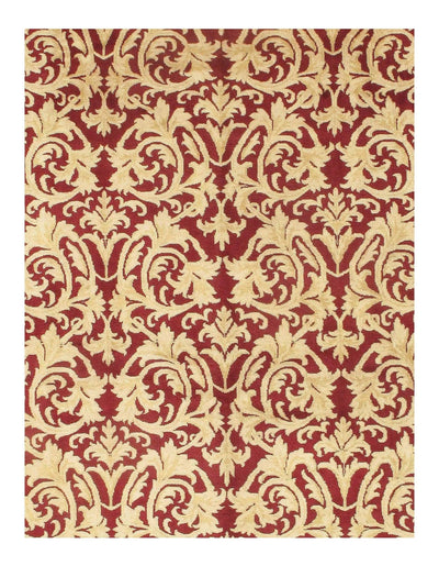 Canvello Red Silkroad Mahal Design Rug 9' X 12' - Canvello