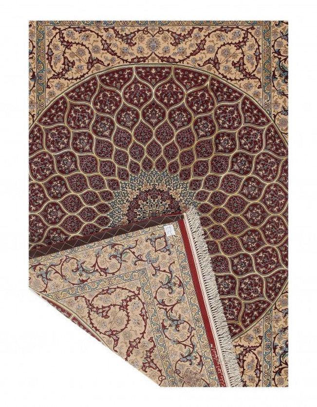 Canvello Red Silkroad Silk & Wool Isfahan Rug - 5'1" X 7'7" - Canvello