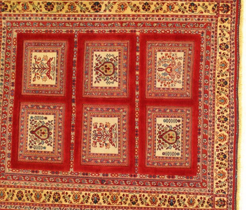 Canvello Red Silkroad Soumak Rug - 5' X 5'9'' - Canvello