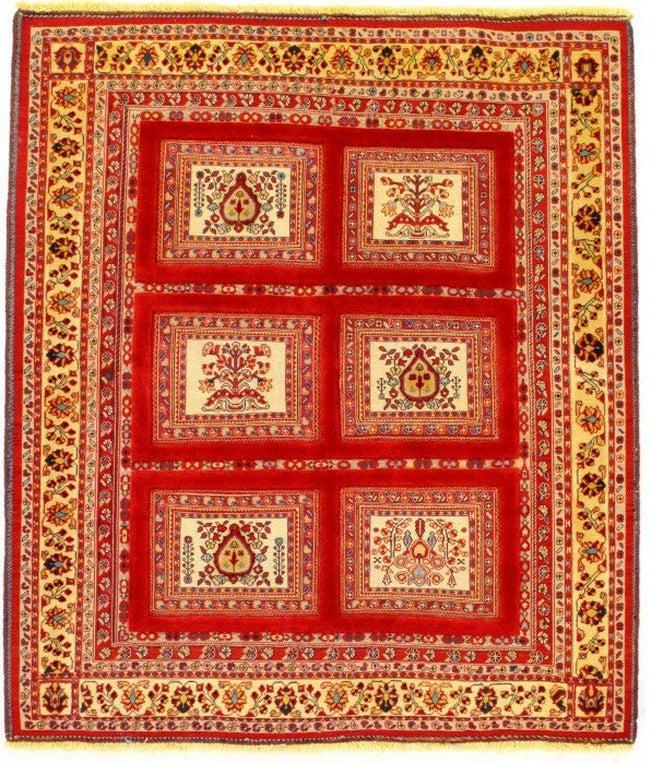 Canvello Red Silkroad Soumak Rug - 5' X 5'9'' - Canvello