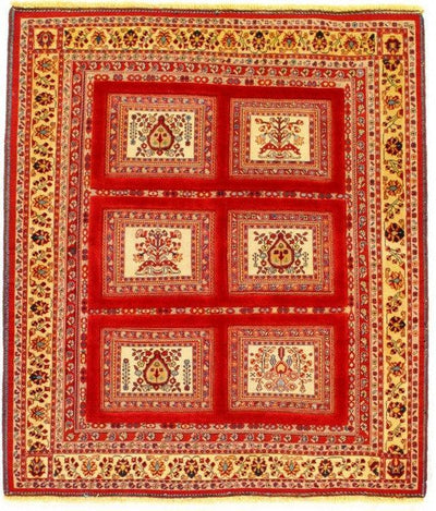 Canvello Red Silkroad Soumak Rug - 5' X 5'9'' - Canvello