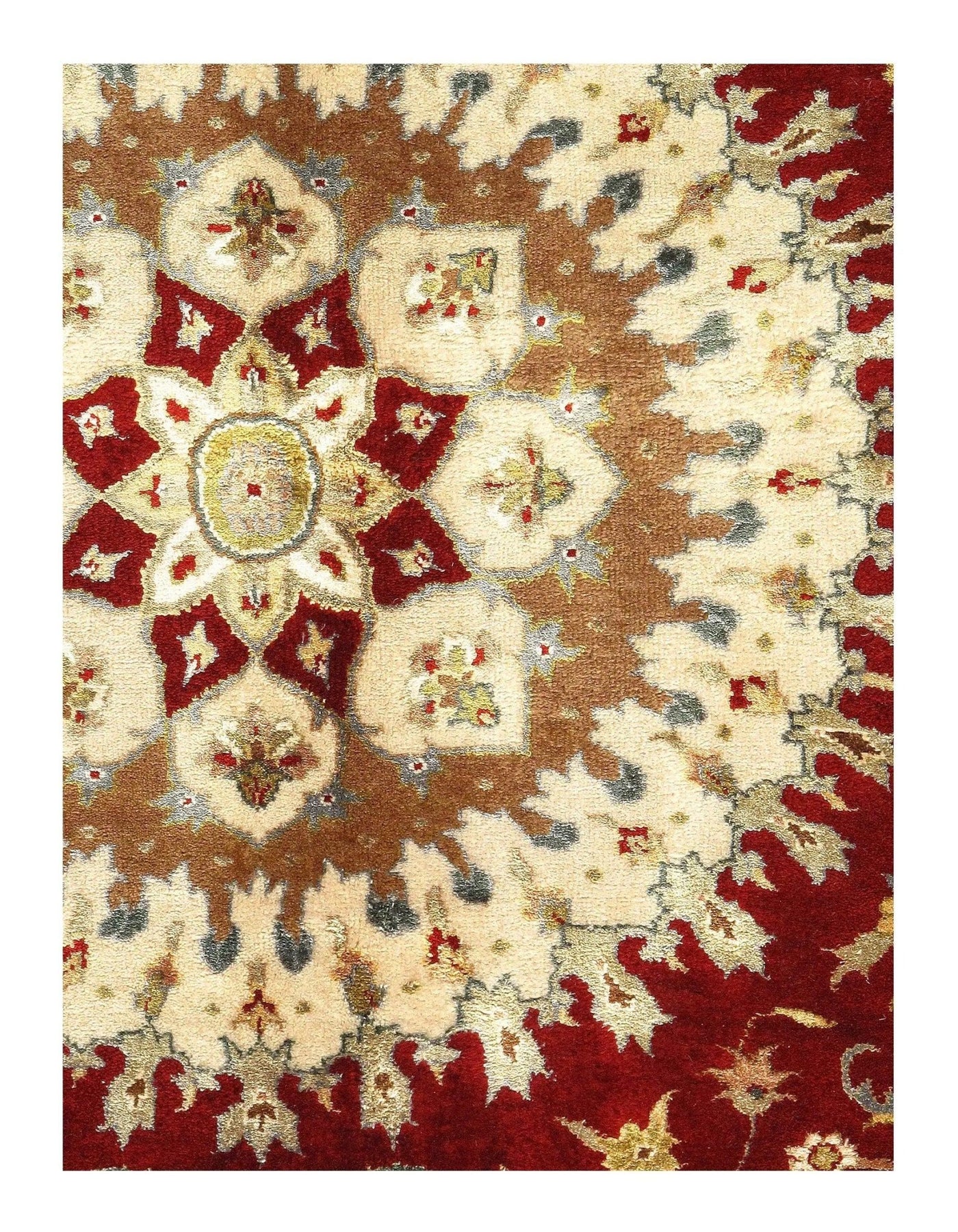 Canvello Red Silkroad Tabriz Design rug - 9' X 12' - Canvello