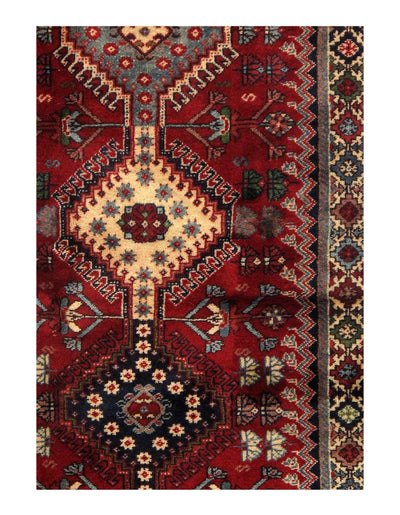 Canvello Red Silkroad Yalameh Runner - 2'8" X 6'3" - Canvello