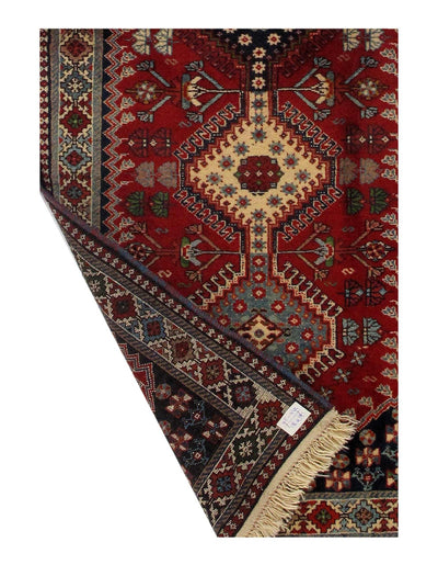 Canvello Red Silkroad Yalameh Runner - 2'8" X 6'3" - Canvello