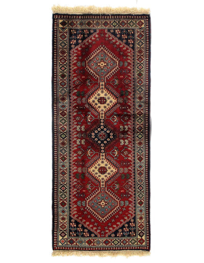 Canvello Red Silkroad Yalameh Runner - 2'8" X 6'3" - Canvello