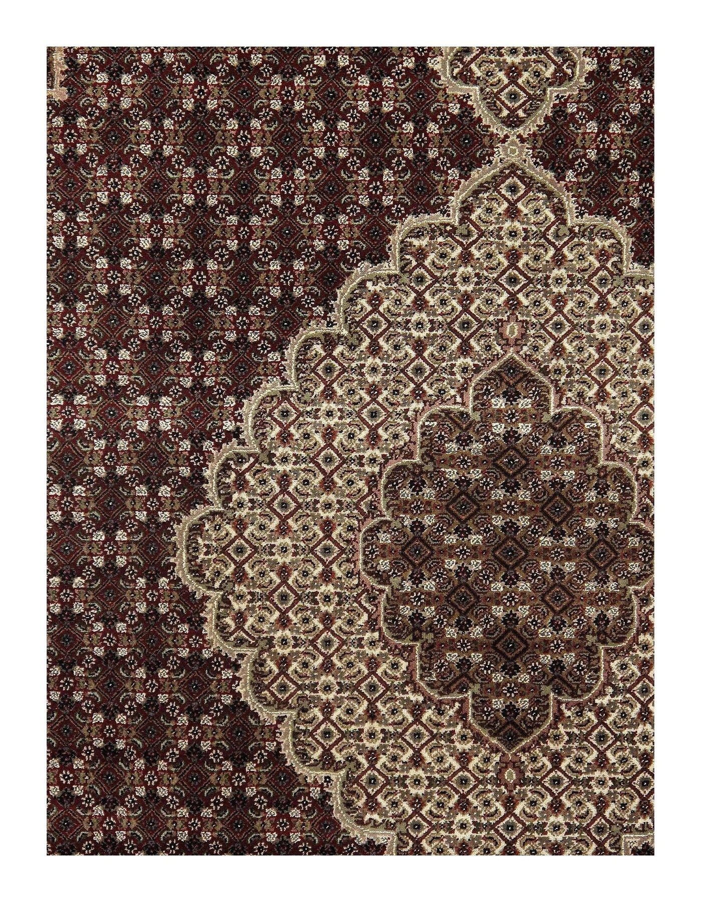Canvello Red Tabriz Rug 8' X 10' canvellollc