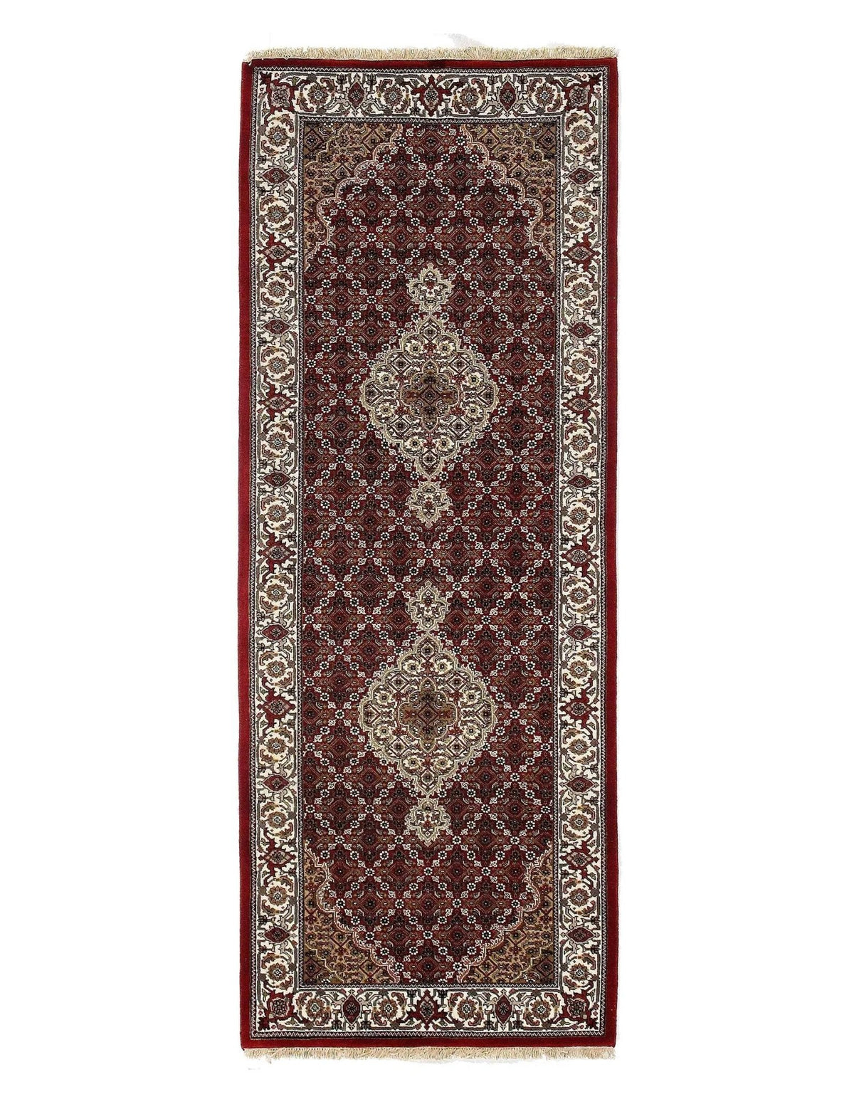 Tapete Canvello Rojo Tabriz - 2'6" x 6'8"