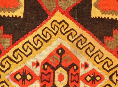 Canvello Red Vintage Silkroad Kilim Rugs - 5' x 10' - Canvello