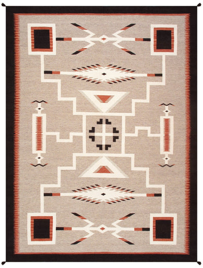 Canvello Reversible Wool Mocha Area Rug - 5'1'' X 7' - Canvello