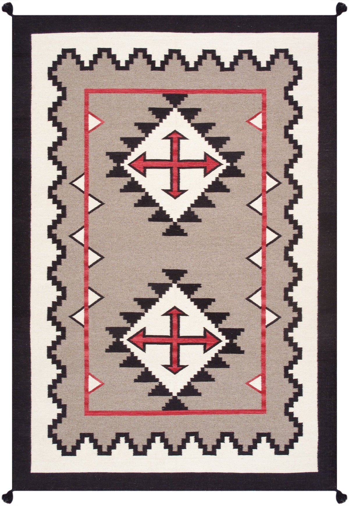 Canvello Reversible Wool Mocha Area Rug- 6'1'' X 9'