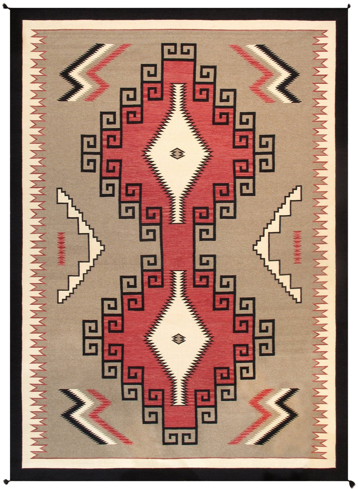 Alfombra de lana kazaka caucásica antigua del siglo XVIII para sala de estar - 3'7'' X 7'5''