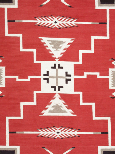 Canvello Reversible Wool Red Area Rug - 9' X 11'10'' - Canvello