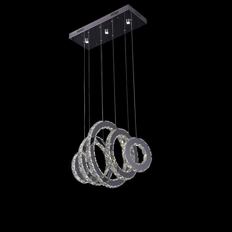 Ring Crystal Chandelier Lamp