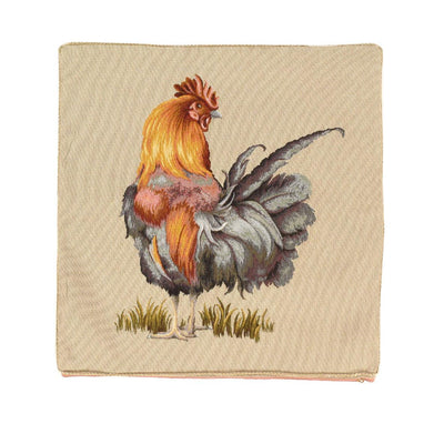 Canvello Rooster Tapestry Pillow 16' X 16' - Canvello